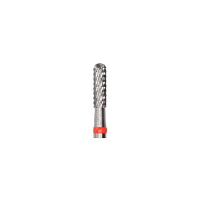 Meisinger Tungsten Carbide Cutter, HM 129FX-023, HP, Cylinder Round End, X-Cut Fine, Red Ring, 2.3 mm Diameter, 8.0 mm Head Length thumbnail 7