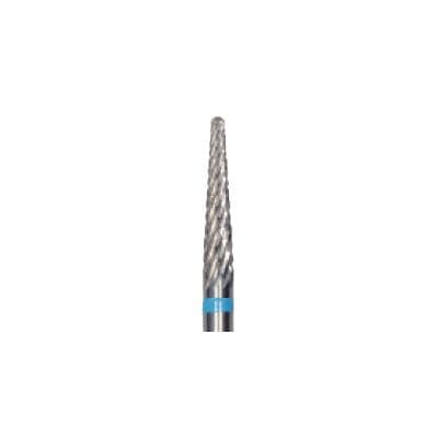 Meisinger Tungsten Carbide Cutter, X-Cut Medium, Tapered Fissure, Round End, HP, 2.3 mm Diameter, 11.5 mm Head Length, Blue Ring, HM 23GX-023 thumbnail 7
