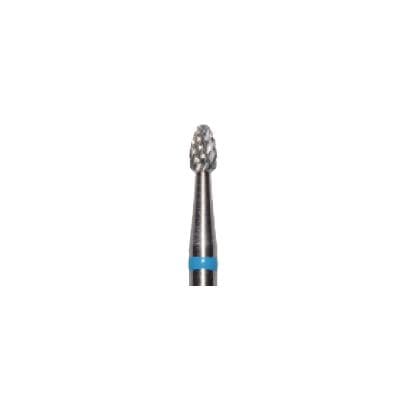 Meisinger Tungsten Carbide Lab Bur, HM 73MG-023, Small Fine Egg (Football) Shape, X-Cut Medium, Blue Ring, HP (Handpiece) Shank, 2.3 mm Diameter, 4.1 mm Head Length thumbnail 5