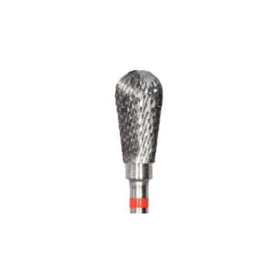 Meisinger Tungsten Carbide Laboratory Cutter, HP, Cross Cut Pear, #77FX-060, 6.0 mm, Fine, Red, 1/Pk, HM77FX-060HP thumbnail 7