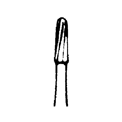SS White Standard Operative Carbide Bur, FG, Straight Round End Fissure, #1158, 1.2 mm Head Diameter, 3.8 mm Head Length, 100/Pk, 13158 thumbnail 10