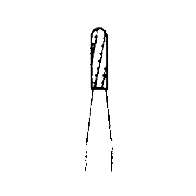 SS White Standard Operative Carbide Bur, FG, Straight Round End Cross Cut Fissure, #1557, 1.0 mm Head Diameter, 3.8 mm Head Length, 100/Pk, 13559 thumbnail 10