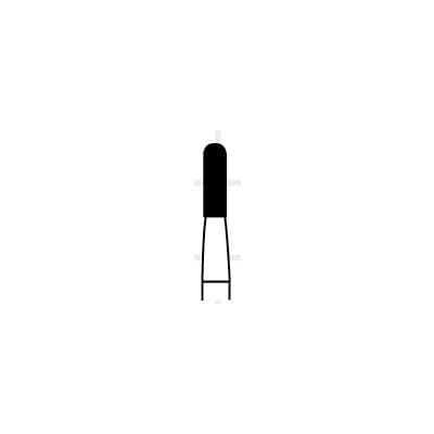 Alpen Carbide Operative Bur #1157, Round End Fissure, Friction Grip Short Shank (FGSS), 1.0 mm Head Diameter, 10/Pack thumbnail 6
