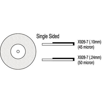 Two Striper Thin-Flex Diamond Disc, Single-Sided, 928-7, 0.24mm Thick, 60 Micron Fine, 22.2mm (7/8"), Red Ring, 1/Pkg, 2012637 thumbnail 8