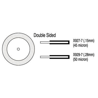 Two Striper Thin-Flex Diamond Discs, Double-Sided with Mandrel, 927-7, 0.15 mm, 45 Micron, 7/8" Diameter, 2/Pk, 2012654 thumbnail 13