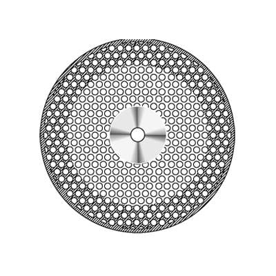 NTI Superflex Diamond Disc, HP Shank, Double-Sided, Perforated, Medium Grit, #934, 22 mm, Gray, 1/Pk, D934-220 thumbnail 12