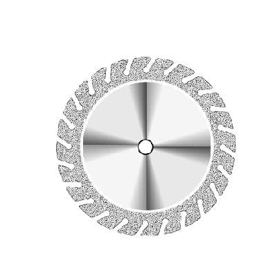 NTI Serrated Diamond Disc, HP, Double-Sided, #365, Medium Grit, Gray, 22 mm Diameter, 1/Pk, D365-220 thumbnail 10