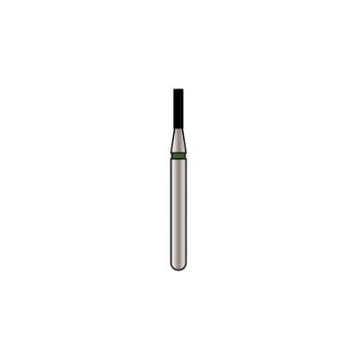 Alpen x1 Single-Use Diamond Bur, FG, Flat End Cylinder, #835-010C, 1.0 mm, Coarse, Green, 25/Pk, X835C010 thumbnail 9