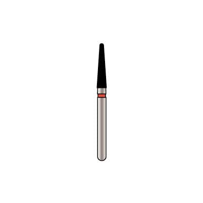 Alpen x1 Single-Use Diamond Bur, FG, #856-018SC, Round End Taper, Super Coarse, Black, 1.8 mm, 25/Pk, X856SC018 thumbnail 17