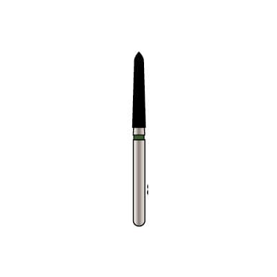 Alpen x1 Sterile Single-Use Diamond Bur, FG, #878K-018, Curettage/Pointed Taper, 1.8 mm, Super Coarse, Black, 25/Pk, X878KSC018 thumbnail 9