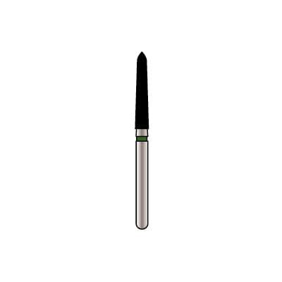 Alpen x1 Single Use Diamond Bur, FG, Curettage/Pointed Taper, Super Coarse, #879K-018, 1.8 mm Diameter, 10.0 mm Length, 25/Pkg thumbnail 8