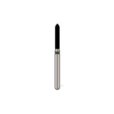 Alpen x1 Sterile Single-Use Diamond Bur, FG, Beveled Cylinder #886-012, Coarse, Green, 1.2 mm, 25/Pk thumbnail 6