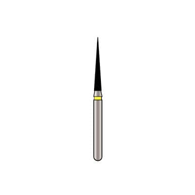 Alpen X1 Diamond Single-Use Bur, FG, #859-014EF, Cone Pointed End, Extra-Fine, Yellow, 1.4 mm, 25/Pk, X859EF014 thumbnail 15