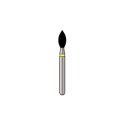 Alpen x1 Single-Use Diamond Bur, FG, #368-023EF, Football, Extra-Fine, Yellow, 2.3 mm, 25/Pk, X368EF023 thumbnail 7