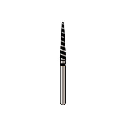 Alpen x1 TurboCut Single-Use Diamond Bur, FG, Round End Taper, #856L-018, 1.8 mm, Super Coarse, 25/Pkg, X856LTC018 thumbnail 6
