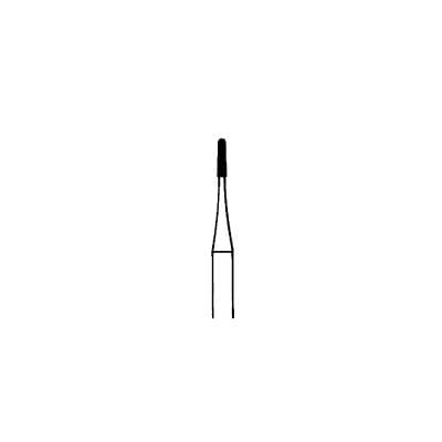 Meisinger 855LC-007-FG Extra Fine Diamond Bur, Round-End Tapered (Cone), Friction Grip, 0.7 mm Head Diameter, 3.0 mm Head Length, Yellow Ring, 5/Pkg thumbnail 3