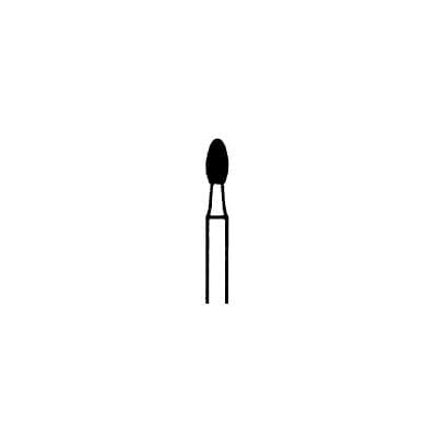 Meisinger 833-016-FG Medium Diamond Bur, Football/Egg Shape, Friction Grip, 1.6 mm Head Diameter, Blue Ring, 5/Pk thumbnail 7