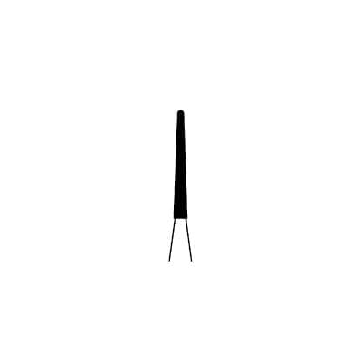 Meisinger Multi-Use Diamond Bur, Friction Grip, Long Round-End Taper Chamfer, #852-012-FG, 1.2 mm Head, Medium Grit, Blue Ring, 5/Pk thumbnail 9