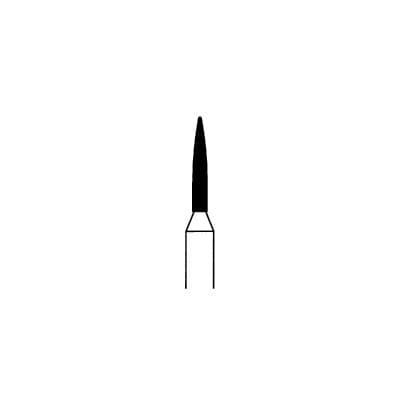 Meisinger Multi-Use Diamond Bur, FG, Flame, #862C, 1.2 mm Head, Extra Fine, Yellow, 5/Pk, 862C-012-FG thumbnail 9