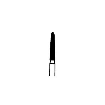 Meisinger 879C-016-FG Extra Fine Diamond Bur, Friction Grip, Cylinder/Chamfer, 1.6 mm Head Diameter, 10.0 mm Head Length, Yellow Ring, 5/Pkg thumbnail 7