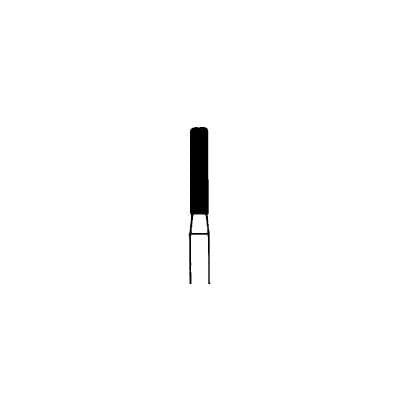 Meisinger 842F-012-FG Fine Diamond Bur, Round Edge Extra Long Cylinder, Friction Grip, 1.2 mm Diameter, 8 mm Working Length, Red Ring, 5/Pk thumbnail 7