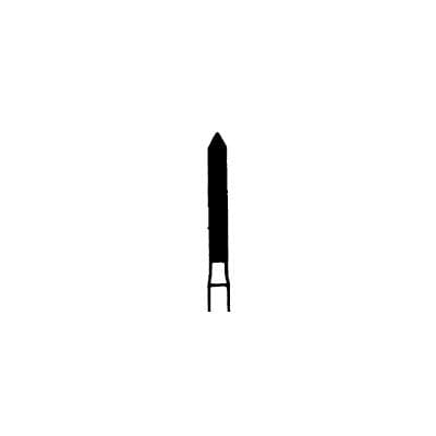 Meisinger Diamond Bur FG, Medium Grit, Blue Ring, Cylinder with Bevel Tip, 1.4 mm Head Diameter, 10 mm Working Length, 886-014, Pack of 5 thumbnail 7