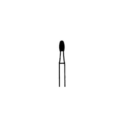Meisinger 833C-014-FG Extra Fine Diamond Bur, Football/Egg Shape, Friction Grip, 1.4 mm Head Diameter, 2.8 mm Head Length, Yellow Ring, 5/Pkg thumbnail 7