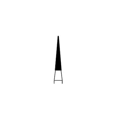 Meisinger 859-016-FG Diamond Bur, FG, Medium Grit, Blue Ring, Needle Shape, Point End, 1.6 mm Head Diameter, 10.0 mm Head Length, 5/Pkg thumbnail 7