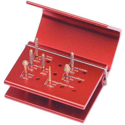 Alpen Crown and Bridge Preparation Kit, 7 FG Diamond Burs with Bur Block, R1005 thumbnail 8