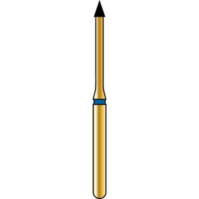 Alpen® Multi Use Diamond Bur, FG, Flame, Coarse, Blue, #873, 1.4 mm Diameter, 2.0 mm Length, 5/Pkg thumbnail 4