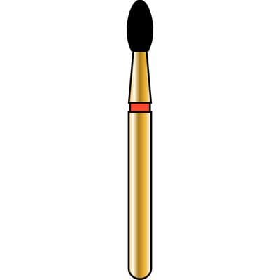 Alpen® Multi Use Diamond Bur, FG, Football, Fine, Red, #379, 1.8 mm Diameter, 3.5 mm Length, 50/Pkg thumbnail 3