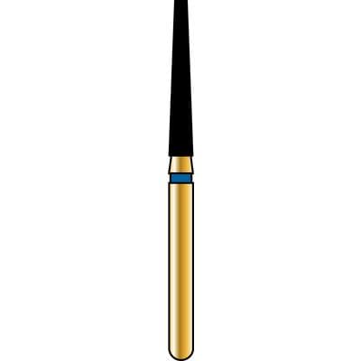 Alpen® Multi-Use Diamond Bur, FG, Coarse, Blue, Cone Tapered Flat End, #848, 1.6 mm Diameter, 10.0 mm Length, 5/Pkg thumbnail 4