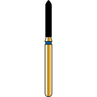Alpen Multi-Use Multilayer Diamond Bur, FG #878, Coarse, Blue, Beveled Cylinder, 1.4mm Diameter, 8.0mm Length, 5/Pkg thumbnail 4