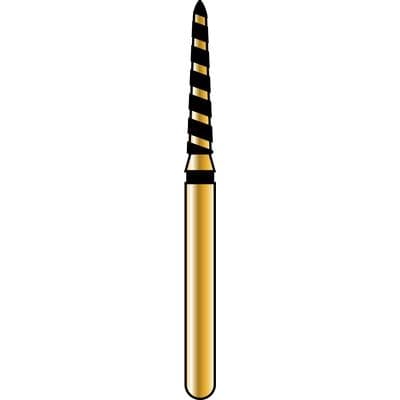 Alpen® TurboCut™ Multi-Use Diamond Bur, FG #878K-014, Curettage Beveled Taper, Super Coarse, Black, 1.4 mm, 5/Pkg thumbnail 5