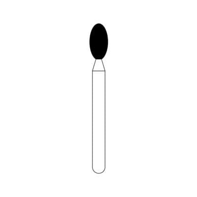 NTI Diamond Bur, FG, Football, #M379-023, 2.3 mm, Medium Grit, Gray, 5/Pk thumbnail 9