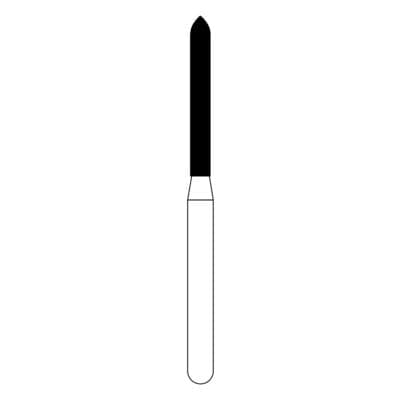 NTI Diamond Bur, FG, Beveled End Cylinder, #879, 1.2 mm, Coarse, Green, 5/Pk, C879-012 thumbnail 8