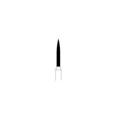 NTI Diamond Bur, FG, Flame, #862-010, 1.0 mm, Super Fine, Yellow, 5/Pk, SF862-010 thumbnail 13