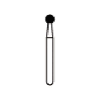 NTI Diamond Bur, FG, Round, #SC801-021, 2.1 mm, Super Coarse, Black, 5/Pk thumbnail 12