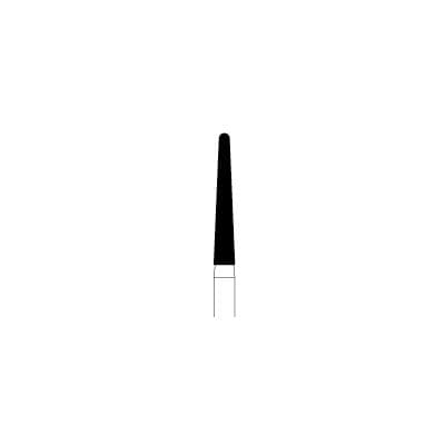 NTI® FG Diamond Bur, Medium Grit, Round End Taper, #850-016, 1.6 mm Head Diameter, 10.0 mm Head Length, Gray, 5/Pkg thumbnail 8