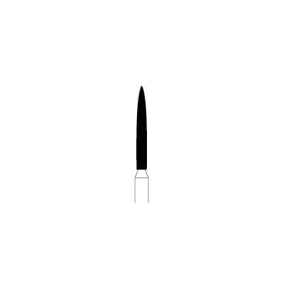 NTI Diamond Bur, FG, Flame, #M863-012, 1.2 mm Head Diameter, Medium Grit, Gray, 5/Pk thumbnail 8