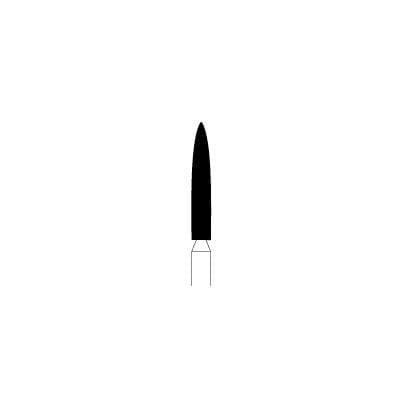 NTI Diamond Bur, FG, Flame, #C863-016, 1.6 mm, Coarse, Green, 5/Pk, C863-016 thumbnail 10