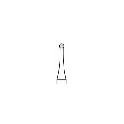 Meisinger Tungsten Carbide Bur HM1-012-HP, Round #3, 1.2 mm Diameter, HP Shank, 5/Pkg thumbnail 8