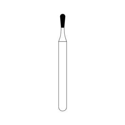 NTI Diamond Bur, FG, Pear, #C830-010, 1.0 mm, Coarse, Green, 5/Pk, C830-010 thumbnail 14