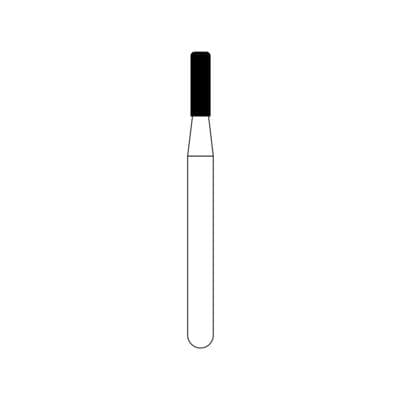 NTI FG Diamond Bur, Coarse, Modified Shoulder Cylinder, #835KR-012, 1.2 mm Diameter, 4.0 mm Length, 5/Pk, C835KR-012 thumbnail 8