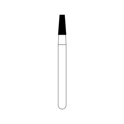 NTI Diamond Bur, FG, Taper Flat End, #C845-016, 1.6 mm, Coarse, Green, 5/Pk thumbnail 9