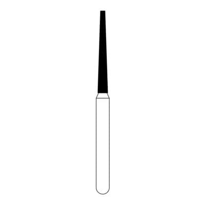 NTI FG Diamond Bur, Medium Grit, Flat End Taper, #848-012 / M848-012, 1.2 mm Head Diameter, 10.0 mm Head Length, Friction Grip, 5/Pk thumbnail 9