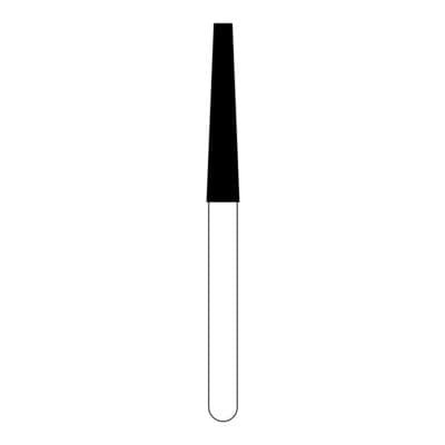 NTI® FG Diamond Bur, Medium Grit, Flat End Taper, #848-018 / M848-018, 1.8 mm Head Diameter, 10.0 mm Head Length, Gray, 5/Pkg thumbnail 9