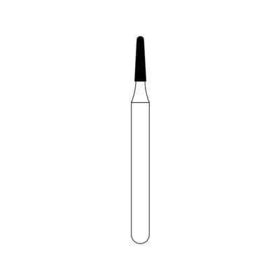NTI Diamond Bur, Friction Grip (FG), Medium Grit, Round End Taper, #849-010, 1.0 mm Head Diameter, 4.0 mm Head Length, 5/Pack, M849-010 thumbnail 8