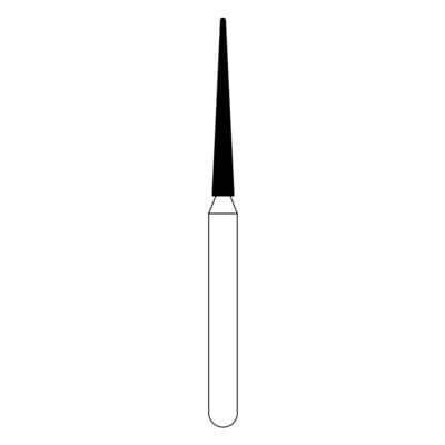 NTI Diamond Bur, FG, Round End Taper, #F850-012, 1.2 mm, Fine, Red, 5/Pk, F850-012 thumbnail 10