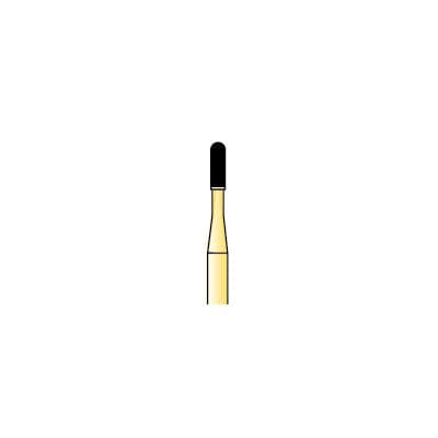 Great White Gold Series Carbide Bur, FG, Straight Fissure Round End Cross Cut, #GW2 (1558), 1.2 mm Head, 10/Pk, 15062 thumbnail 14